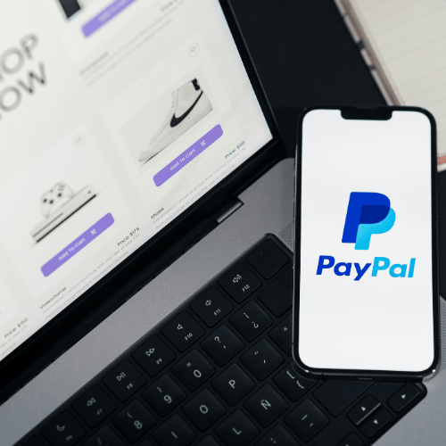 A payment success notification on ZikoSwift with paypal logo