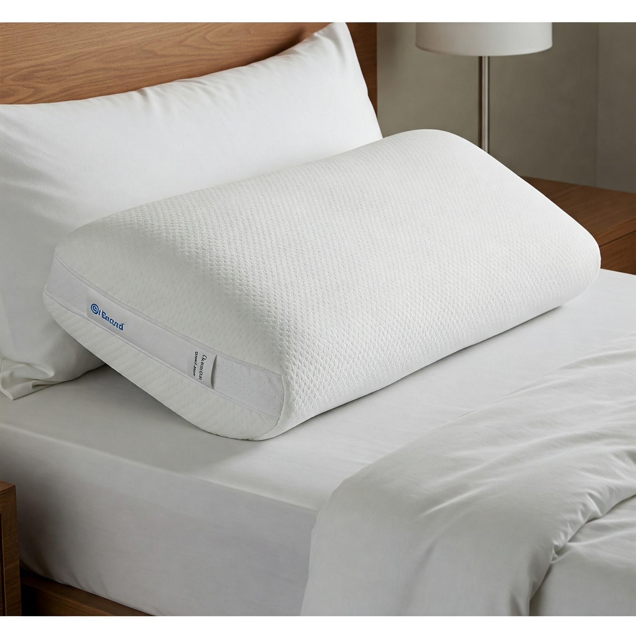 Ergonomic memory foam pillow designed for superior neck and head support.