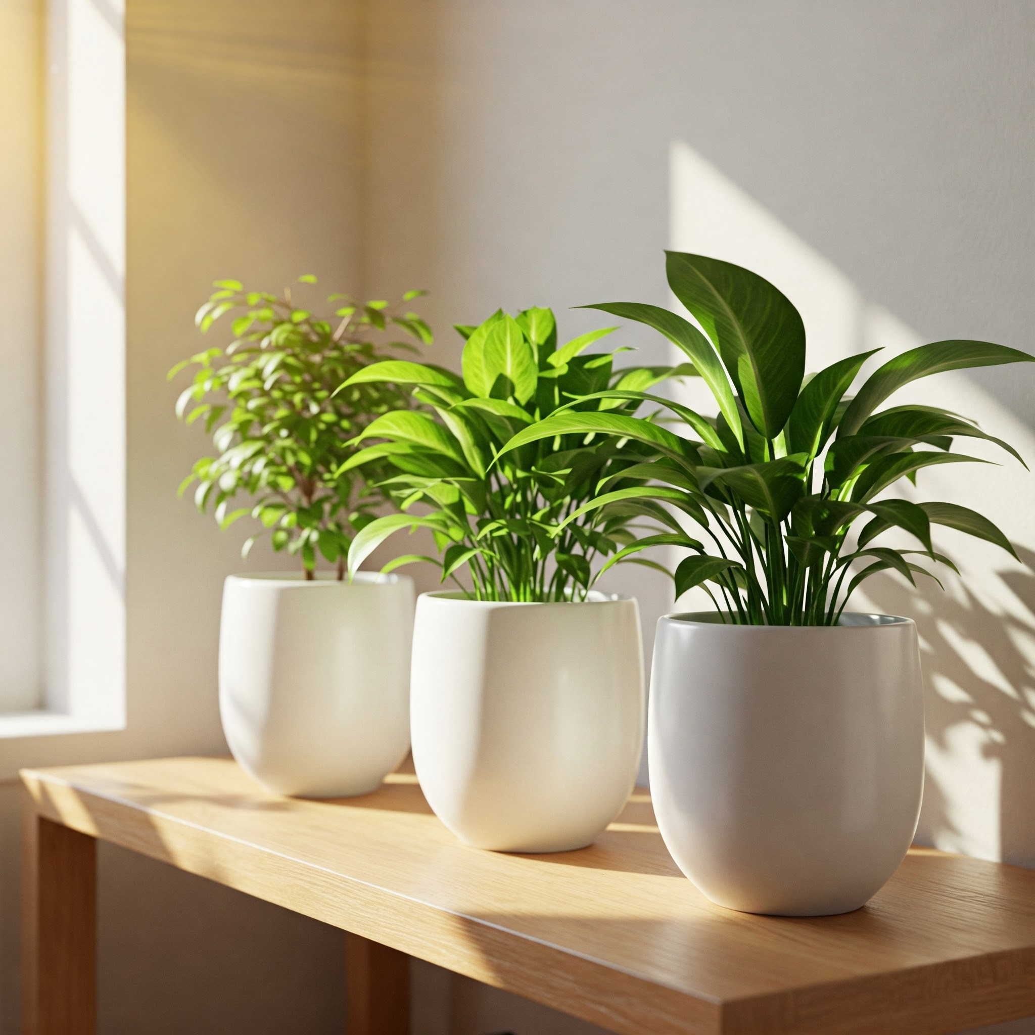 Stylish ceramic planters perfect for indoor and outdoor plant decoration.