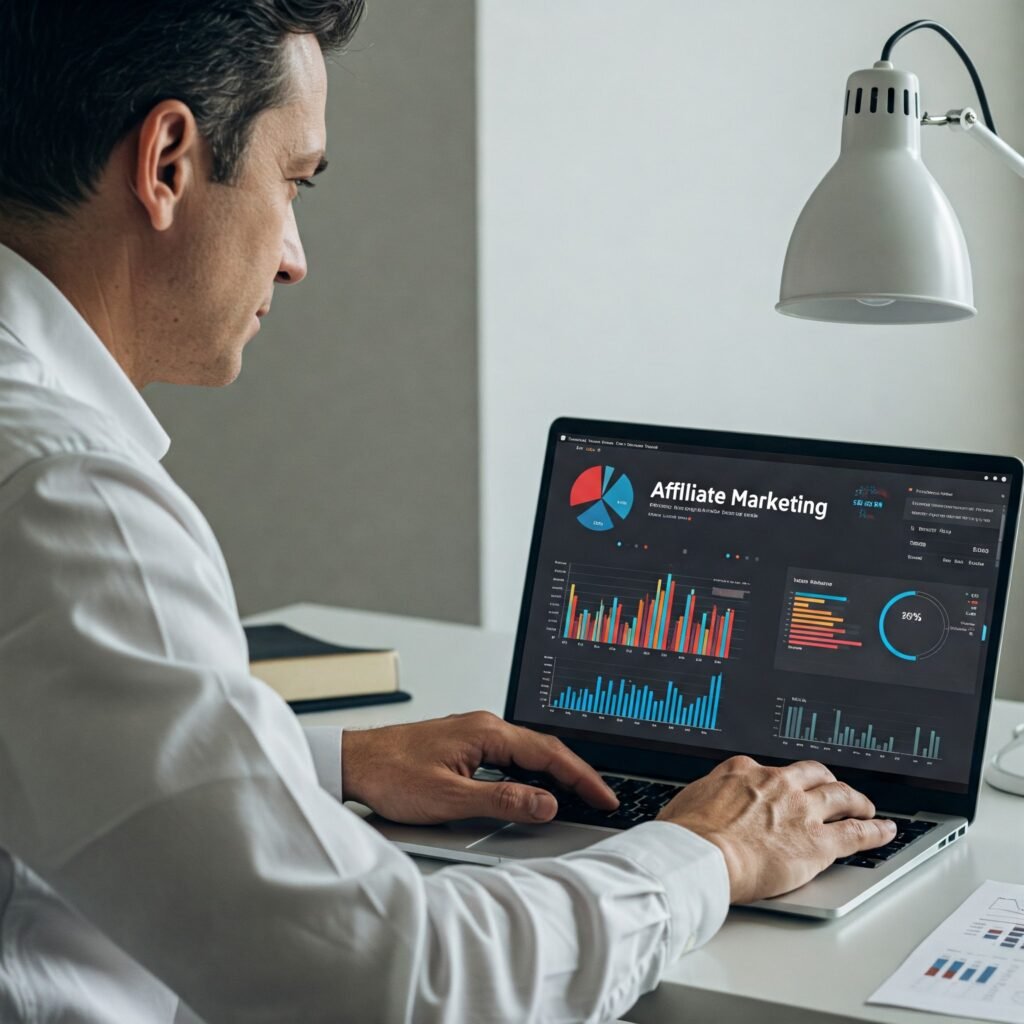 Affiliate dashboard with earnings and referrals on a B2B Wholesale Marketplace