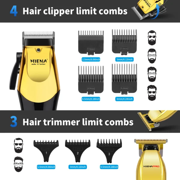 HIENA Rechargeable Hair Trimmer for Men - Image 6
