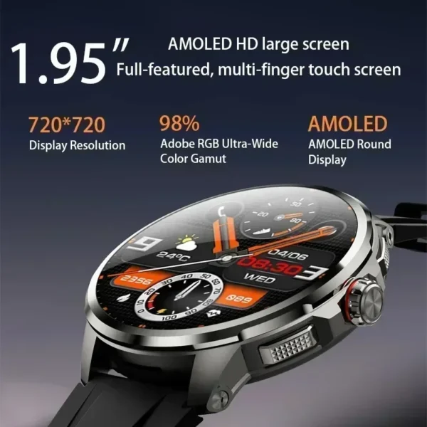 H99 Armored Smartwatch - Rotating Camera, GPS, Social Apps - Image 4