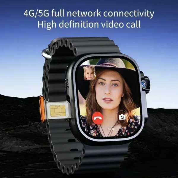 DW100 Pro 2025 Smartwatch - 2.29" AMOLED, Rotating Camera, Android 10, GPS/WiFi (Men's Bluetooth Watch - Image 5