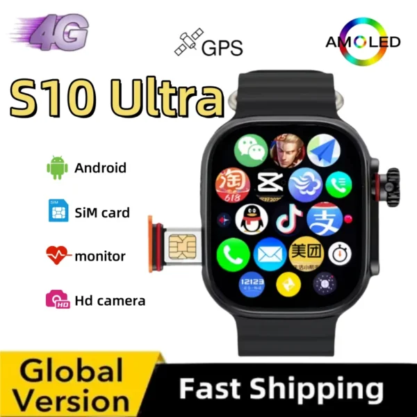 CDS9 4G All Network Smart Watch Android 9.0