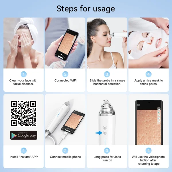 Professional Electric Pore Vacuum - Blackhead & Acne Removal Deep Cleansing Machine - Image 4